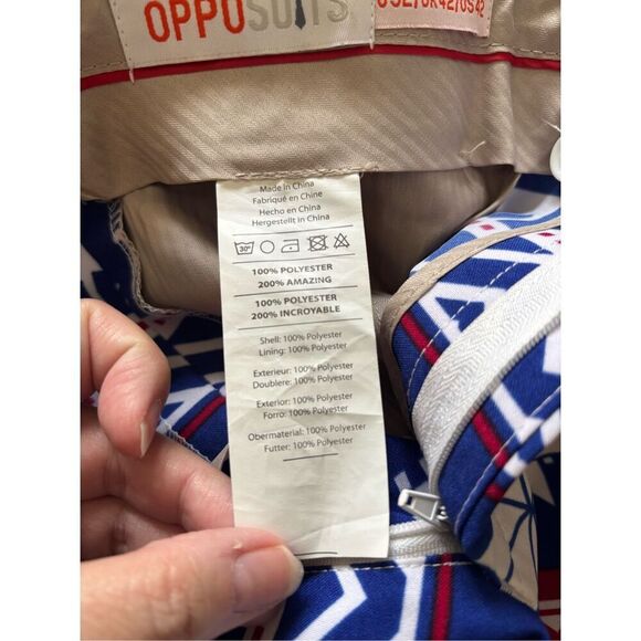 OppoSuits Men's The Rudolph Suit Pants Size 42 X 34 Ugly Christmas Holiday - Picture 3 of 6